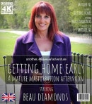 Home Alone, Beau Diamonds Starts Playing With Her Wet Pussy In The Kitchen video from MATURE.NL