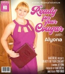 Blonde Mature Cougar Alyona Loves To Show You Her Wet Pussy, But You Must Sit Still As She Undresses