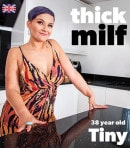 Thick MILF Tiny Gets Wet In Her Kitchen video from MATURE.NL