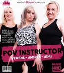 Andrea V & Mick Larsen & Simi & Verena in The POV Instructor Is Ready For His Three Cougars video from MATURE.NL