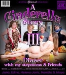 Edina & Helena Jonic & Jana & Maya & Noretta in Dinner With My Stepmoms & Hairy Mature Friends, Except I'm The Main Course!