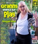Maggie Mae Is An American Granny That Loves To Please Her Shaved Pussy video from MATURE.NL