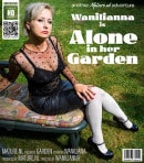 MILF Wanilianna Plays With Her Shaved Pussy In The Garden