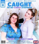 Teeny Babe Darcy Rosa Gets Caught Playing With Her Pussy By Her Curvy Stepmom Rachel