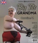 Compilation Of Horny Grandma Caroline V. Playing With Her Big Tits