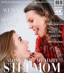 Hot Young Blonde Gabie Licking Her Stepmom Alexia's Wet Hairy Pussy On The Couch