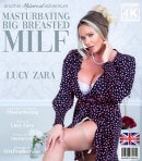 Big Breasted MILF Lucy Zara Loves To Get A Wet Pussy In Bed When She's All By Herself