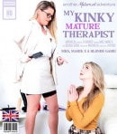 Mature Mrs. Marie X Is A Horny Lesbian Therapist With Spanking Results For Babe Blonde Gabie video from MATURE.NL