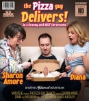 MILF Diana And 76 Year Old Granny Sharon Amore 3some Sex With A Delivery Guy! video from MATURE.NL