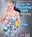 Masturbating British Cleaning Lady Ellie Plays With Her Saggy Tits And Shaved Pussy video from MATURE.NL
