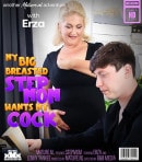 Curvy Big Breasted Cougar Erza Getting Hardcore Titfucked By Her Horny Stepson video from MATURE.NL