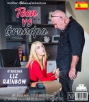 Horny Teen Liz Rainbow Gets Caught Masturbating By An Old Grandpa And Fucks Him
