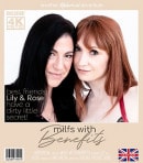 British Lily And Rose Are Two Bisexual MILFS Who Have Mature Lesbian Sex On A Regular Base video from MATURE.NL