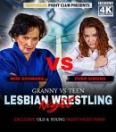 Mini Schwarz & Purr Simona in Granny VS Teen! Old And Young Lesbian Wrestling Sex! video from MATURE.NL