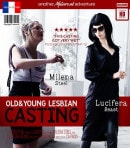 A Hot Old And Young Lesbian Casting Session With Hot Lucifera Beast And MILF Milena Steel video from MATURE.NL