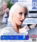 An Interracial Cuckold Birthday Surprise For Hot MILF Serenexx Giving By Her Watching Husband video from MATURE.NL