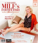 Nikole C. Is A 50 Year Old MILF That Has A Real Footfetish And Gets Wet Playing With Her Own Feet video from MATURE.NL