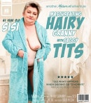 61 Year Old Masturbating Curvy Hairy Granny Sisi Gets Herself Wet In The Bathroom And Then Some video from MATURE.NL
