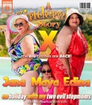 Stepdaughter Maya Must Get Down On Holiday With Her Two Evil Stepmoms Jana & Edina