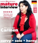 Carmen S in Masturbating Carmen Made Our Day When We Interviewed This Curvy, Big Breasted Housewife video from MATURE.NL