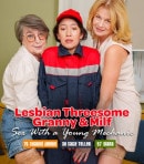 The Young Mechanic Sage Got Her Pussy Eaten By A Granny And A Milf!