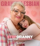 Stepgranny Babet Eats 18 Year Old Nellie's Shaved Pussy