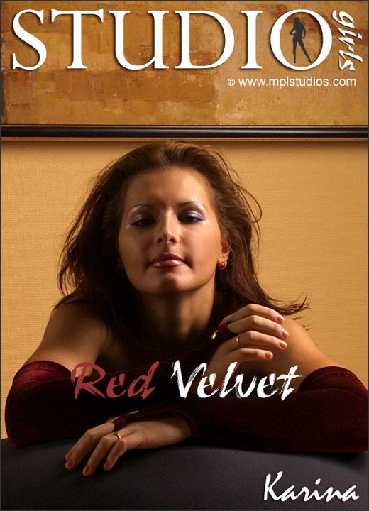 Karina in Red Velvet gallery from MPLSTUDIOS by Alexander Fedorov