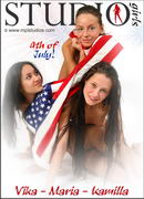 Vika & Maria & Kamilla in 4th Of July gallery from MPLSTUDIOS by Alexander Fedorov