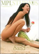 Lucie in Watermelon in the Sand gallery from MPLSTUDIOS by Alexander Fedorov