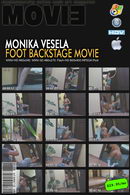 Monika Vesela in Foot Backstage video from MYGLAMOURSITE by Tom Veller