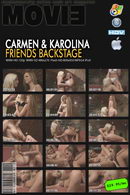 Carmen Gemini in Friends Backstage video from MYGLAMOURSITE by Tom Veller