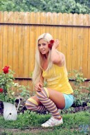 Candy Blond in Garden touches gallery from NUBILES