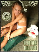 Manya in On The Floor With A Bear gallery from NUD-ART by Mixail Romanoff