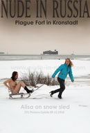 Alisa in On Snow Sled gallery from NUDE-IN-RUSSIA