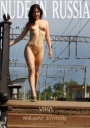 Vika V in Railway Station gallery from NUDE-IN-RUSSIA