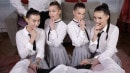 Eveline Dellai & Silvia Dellai & Zee Twins in Yes This Is Real Double Twin Swap video from PIROUVR