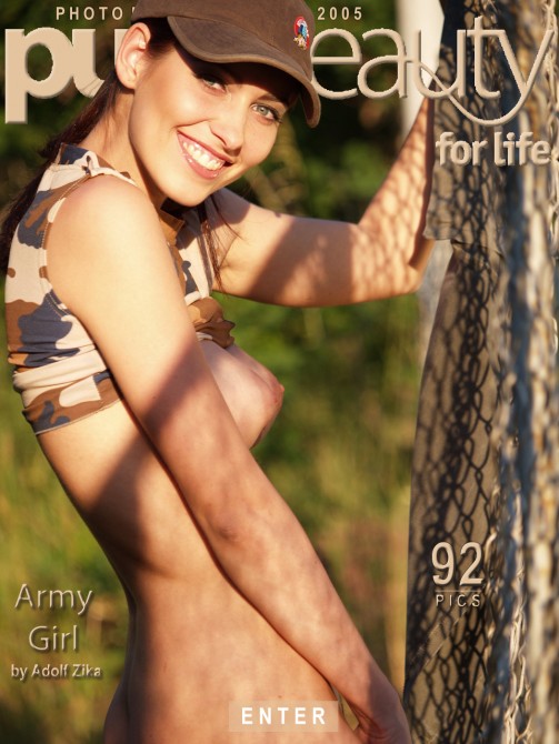 Stana in Army Girl gallery from PUREBEAUTY by Adolf Zika