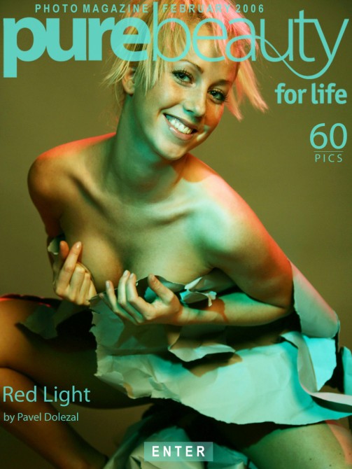 Monika W in Red Light gallery from PUREBEAUTY by Pavel Dolezal