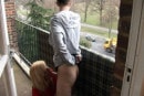 Scarlett March in Balcony Blowjob video from PURECFNM