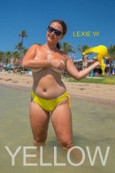 Lexie W in Yellow Bikini On The Beach gallery from REALBIKINIGIRLS