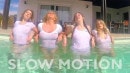 Beth M & Dolly P & Joey M & Rosa B in Slo Mo Fun In The Pool Pt1 gallery from REALBIKINIGIRLS