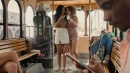 Kira Perez & Ameena Greene in The Fucking Public Bus Threesome video from REALITY KINGS
