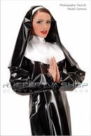 Long Plastic Nun's Outfit