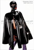 Sarah Louise in Hooded Cape gallery from RUBBEREVA by Paul W