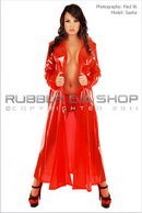 Sasha in Long Plastic Dressing Gown gallery from RUBBEREVA by Paul W
