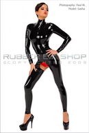 Sasha in Spanking Catsuit gallery from RUBBEREVA by Paul W