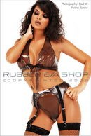 Sasha in Tie Front Bra, Thong and Suspender Set gallery from RUBBEREVA by Paul W