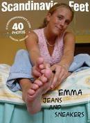 Emma in Jeans + Sneakers gallery from SCANDINAVIANFEET