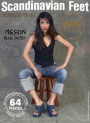 Nesrin in Blue Shoes gallery from SCANDINAVIANFEET