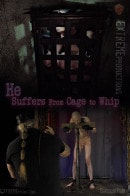 slave Butters & Master James & Jedi Dark in He Suffers From Cage To Whip gallery from SENSUALPAIN